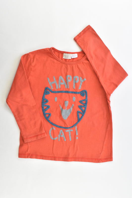 Zara Size 2/3 (98 cm) "Happy Cat!" Top