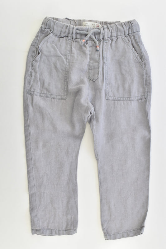 Zara Size 2/3 (98 cm) Linen Pants