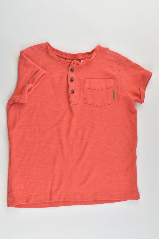 Zara Size 2/3 (98 cm) Pocket and Three Buttons T-shirt