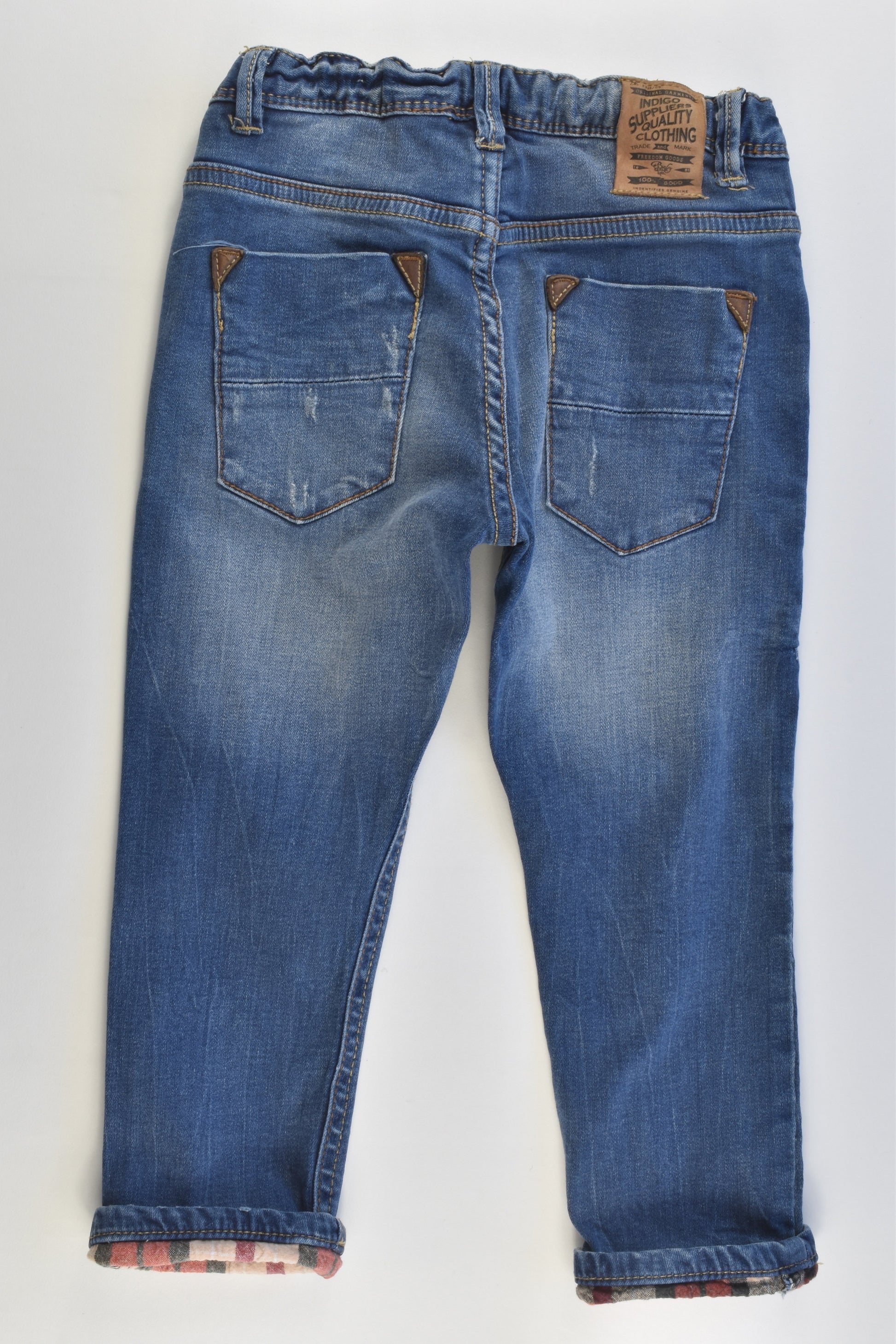 Zara Size 2/3 (98 cm) Stretchy Denim Pants