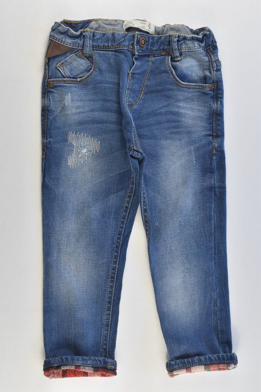 Zara Size 2/3 (98 cm) Stretchy Denim Pants