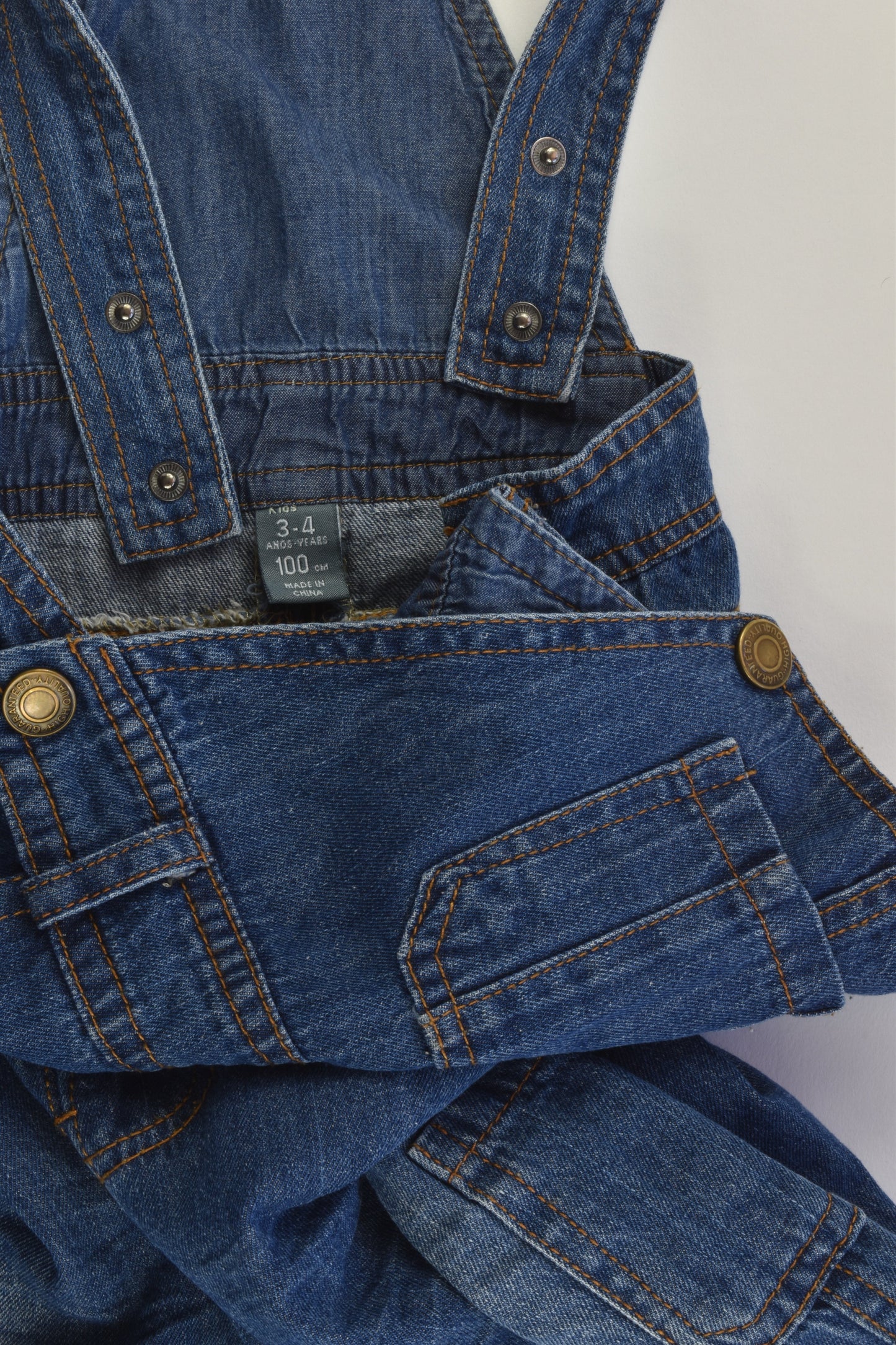 Zara Size 3-4 Denim Overalls