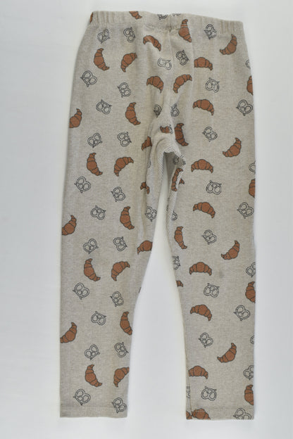 Zara Size 3-4 Ribbed Croissants and Pretzels Pants