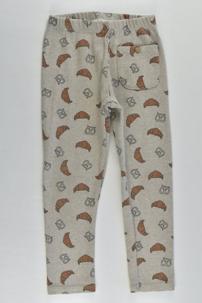 Zara Size 3-4 Ribbed Croissants and Pretzels Pants