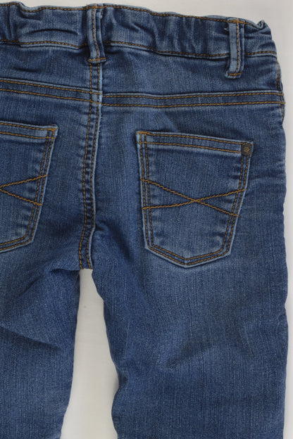 Zara Size 3/4 (104 cm) Lined Soft Denim Pants