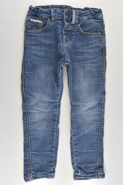 Zara Size 3/4 (104 cm) Lined Soft Denim Pants