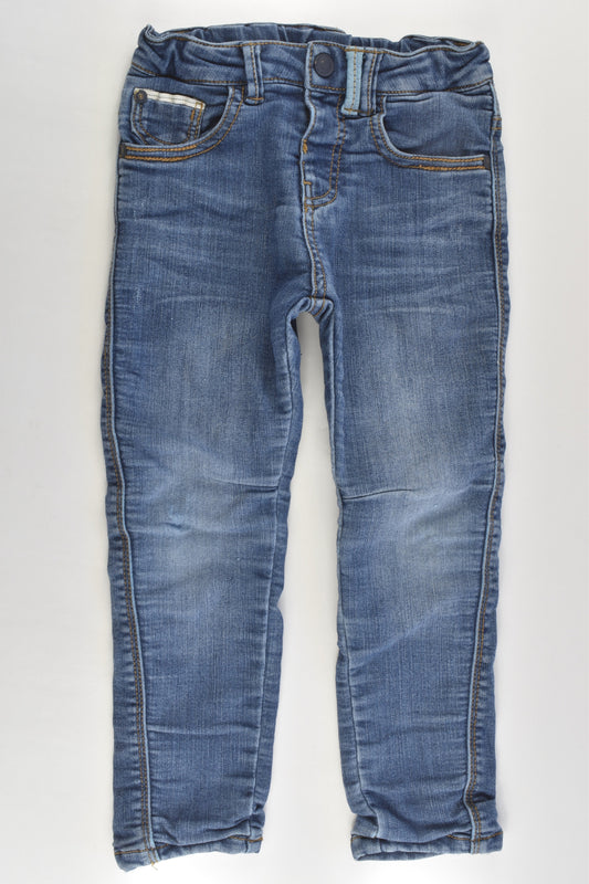 Zara Size 3/4 (104 cm) Lined Soft Denim Pants