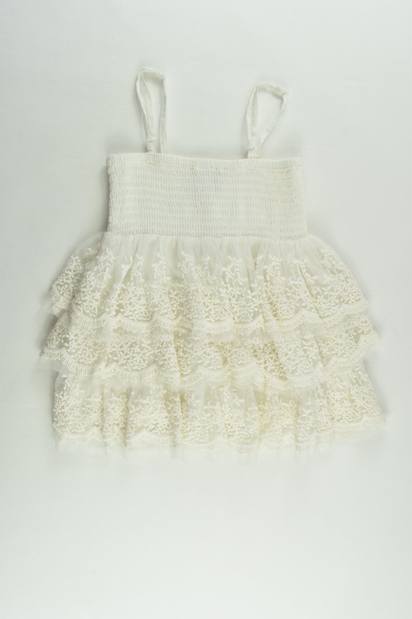 Zara Size 5-6 (118 cm) Lined Lace Ruffle Top