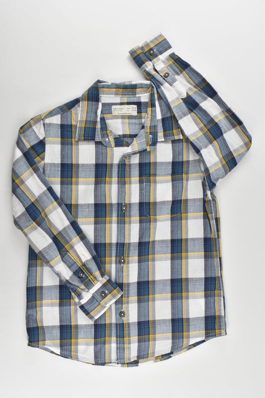 Zara Size 5/6 (116 cm) Checked Collared Shirt