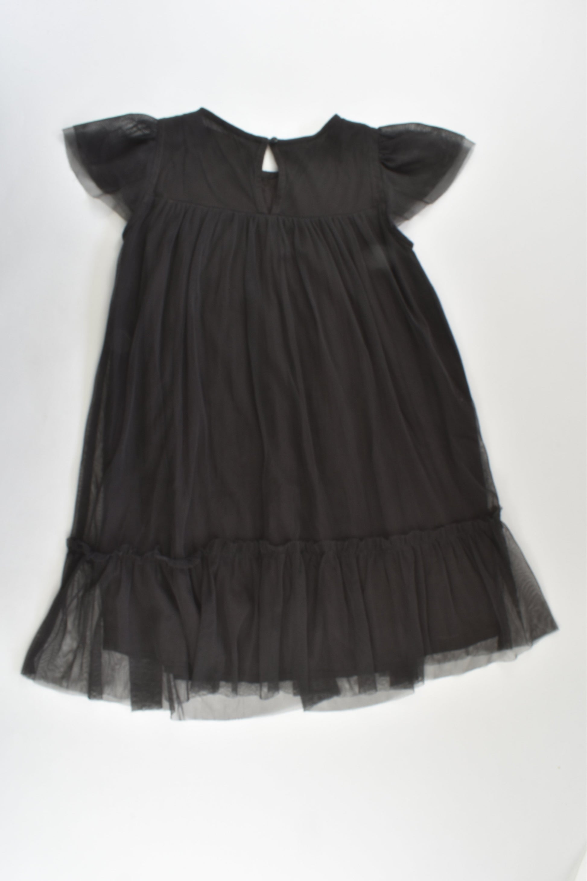 princess polly baby blue dress Toddler Halloween Skeleton Glitter Tulle Dress - Black main image 0