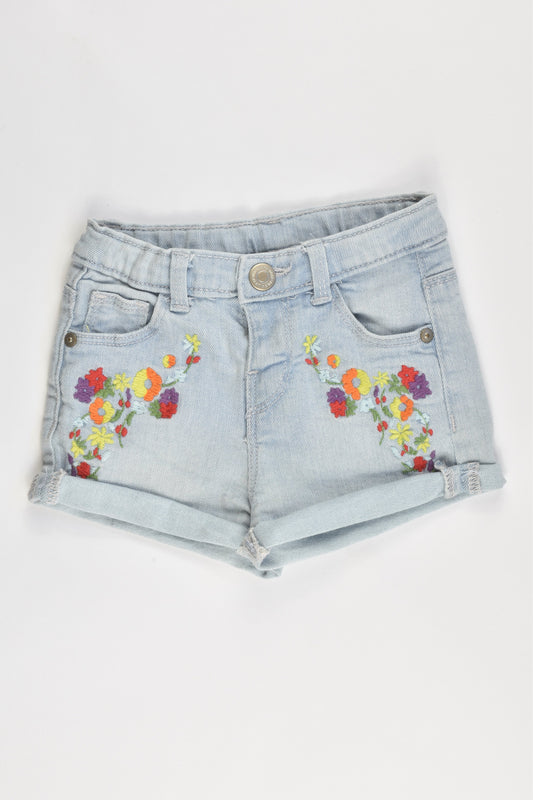 Zara Size 6/9 months (74 cm) Soft Stretchy Denim Shorts