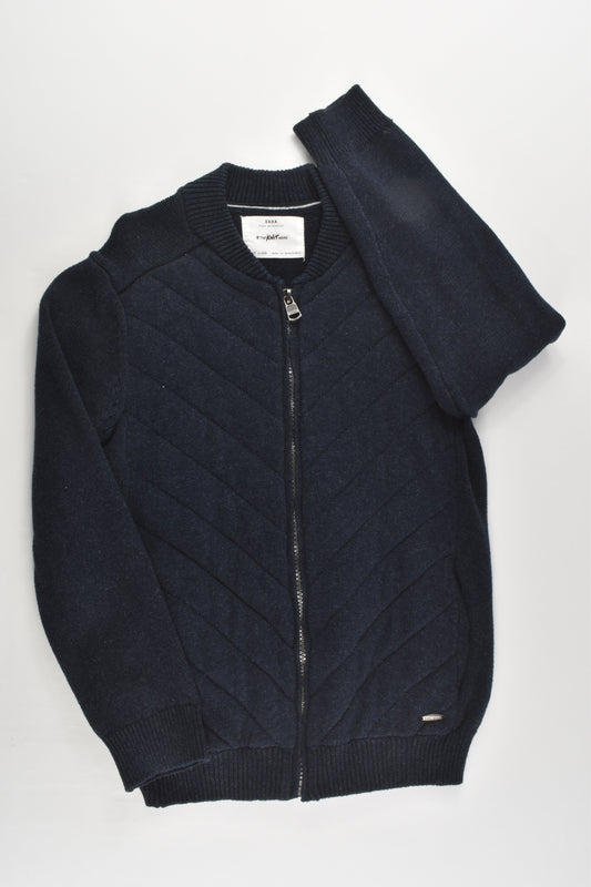 Zara Size 7 (122 cm) Navy Blue Knitted Jumper