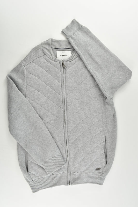 Zara Size 8 (128 cm) Grey Knitted Jumper