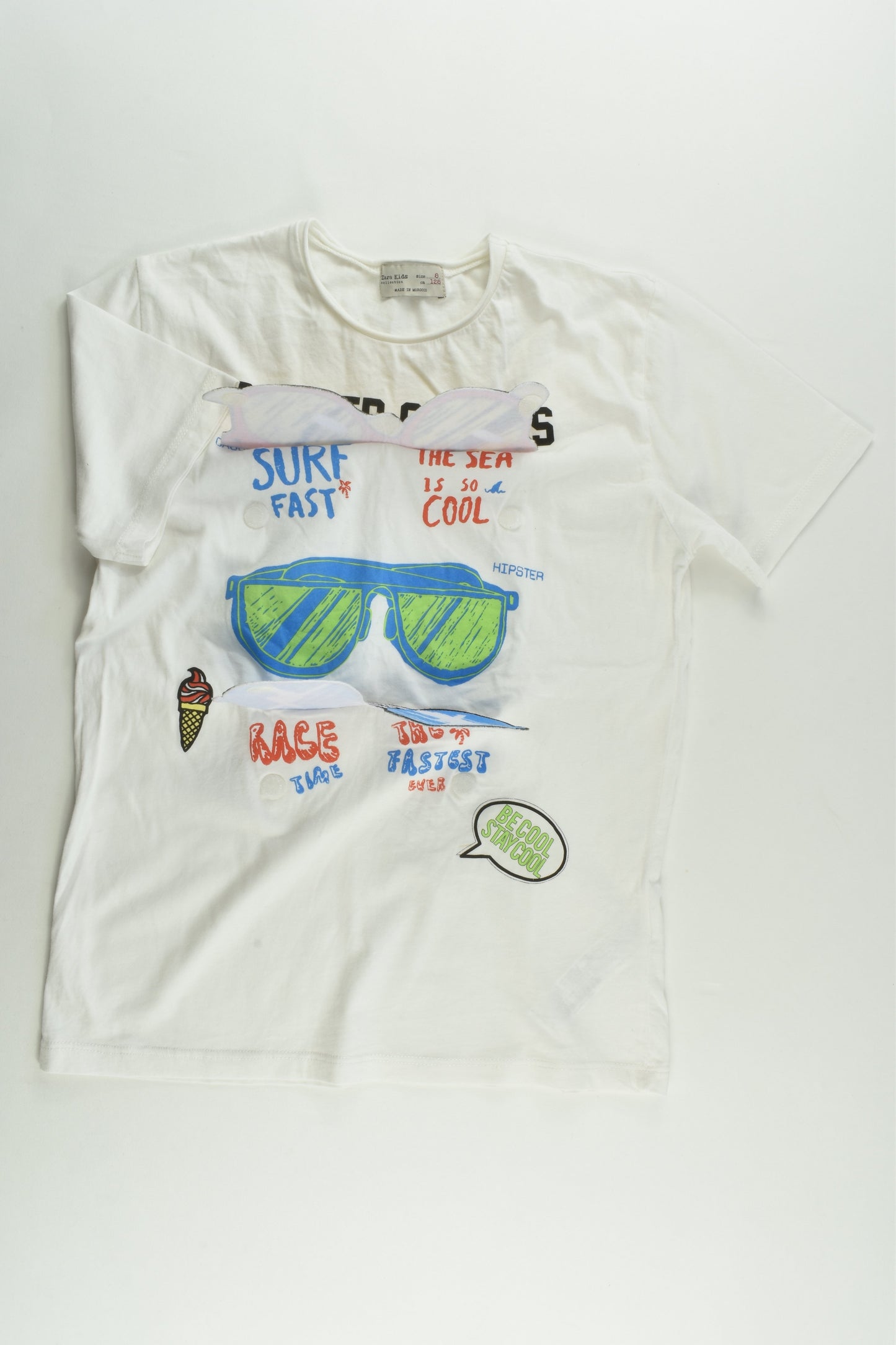 Zara Size 8 'Summer Choices' T-shirt