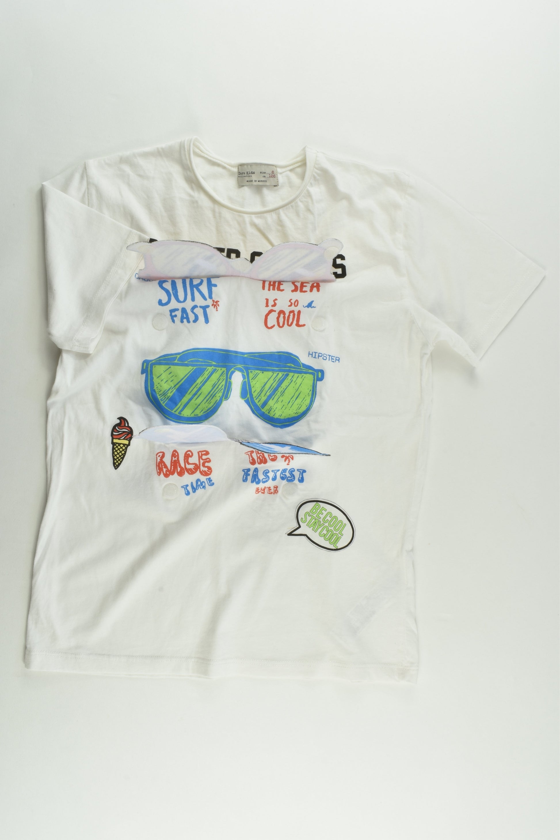 Zara Size 8 'Summer Choices' T-shirt