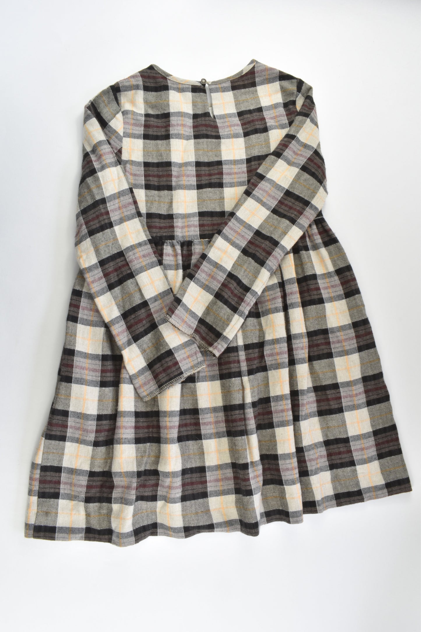 Zara Size 9/10 (140 cm) Checked Lined Winter Dress