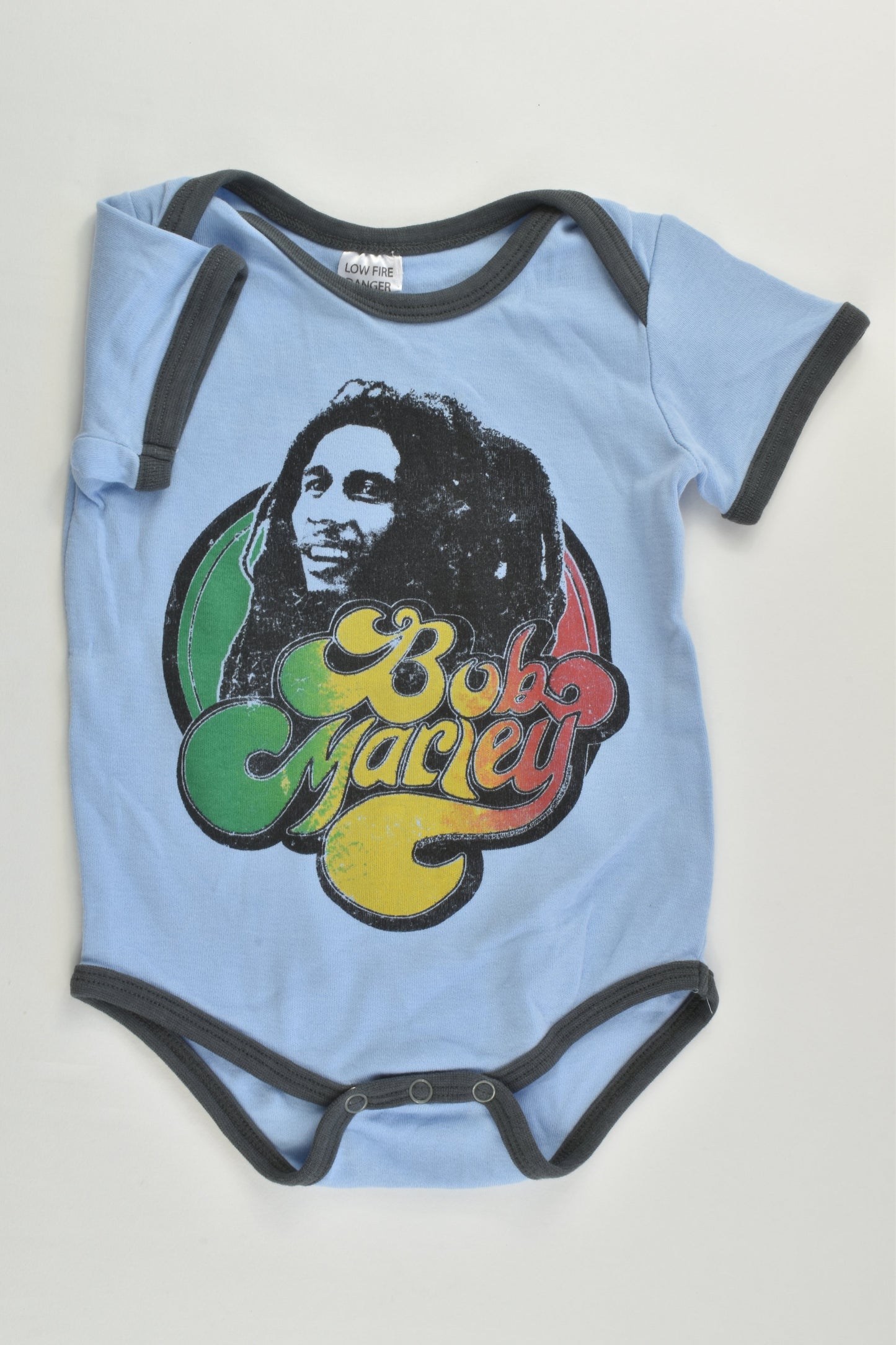 Zion Rootswear Size 0 (6-12 months) Bob Marley Bodysuit