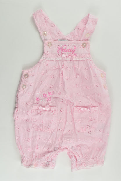 Zip Zap (Spain) Size 00 (6 months, 68 cm) Lace Short Overalls and T-shirt