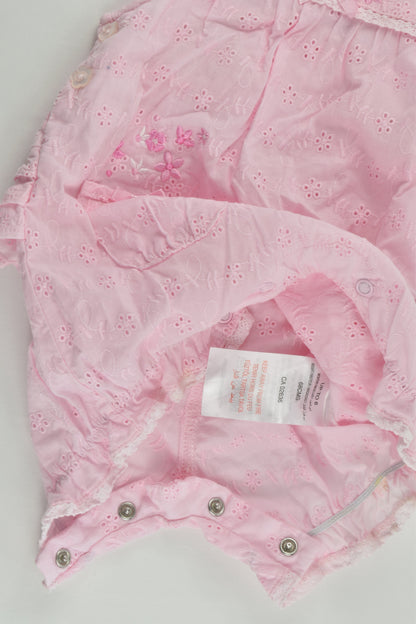 Zip Zap (Spain) Size 00 (6 months, 68 cm) Lace Short Overalls and T-shirt