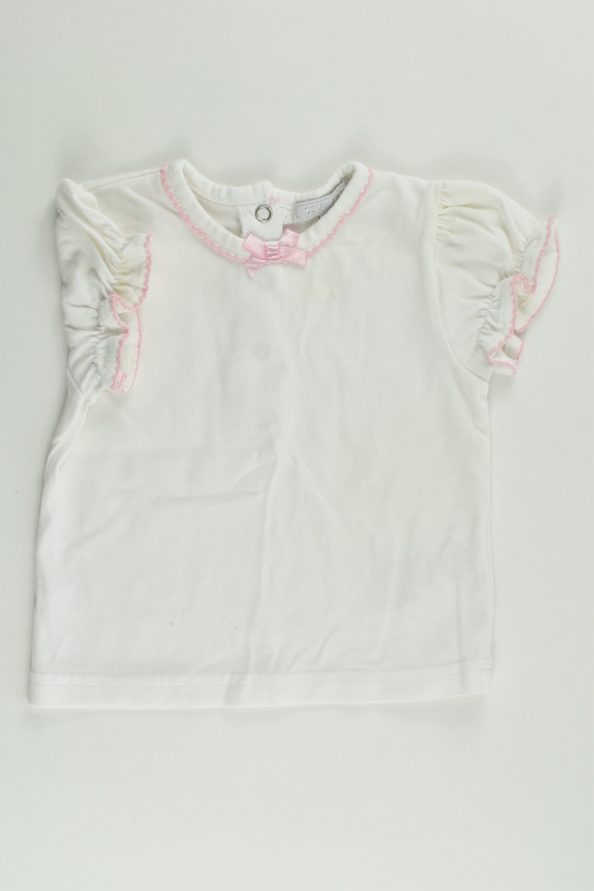 Zip Zap (Spain) Size 00 (6 months, 68 cm) Lace Short Overalls and T-shirt