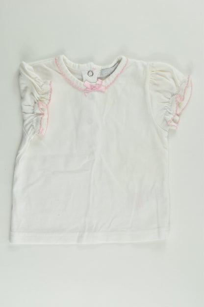 Zip Zap (Spain) Size 00 (6 months, 68 cm) Lace Short Overalls and T-shirt