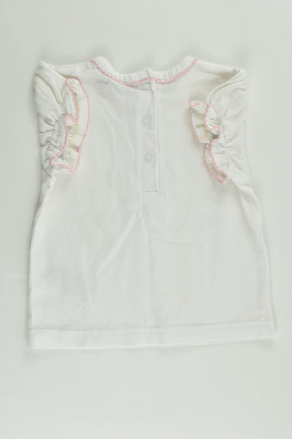 Zip Zap (Spain) Size 00 (6 months, 68 cm) Lace Short Overalls and T-shirt