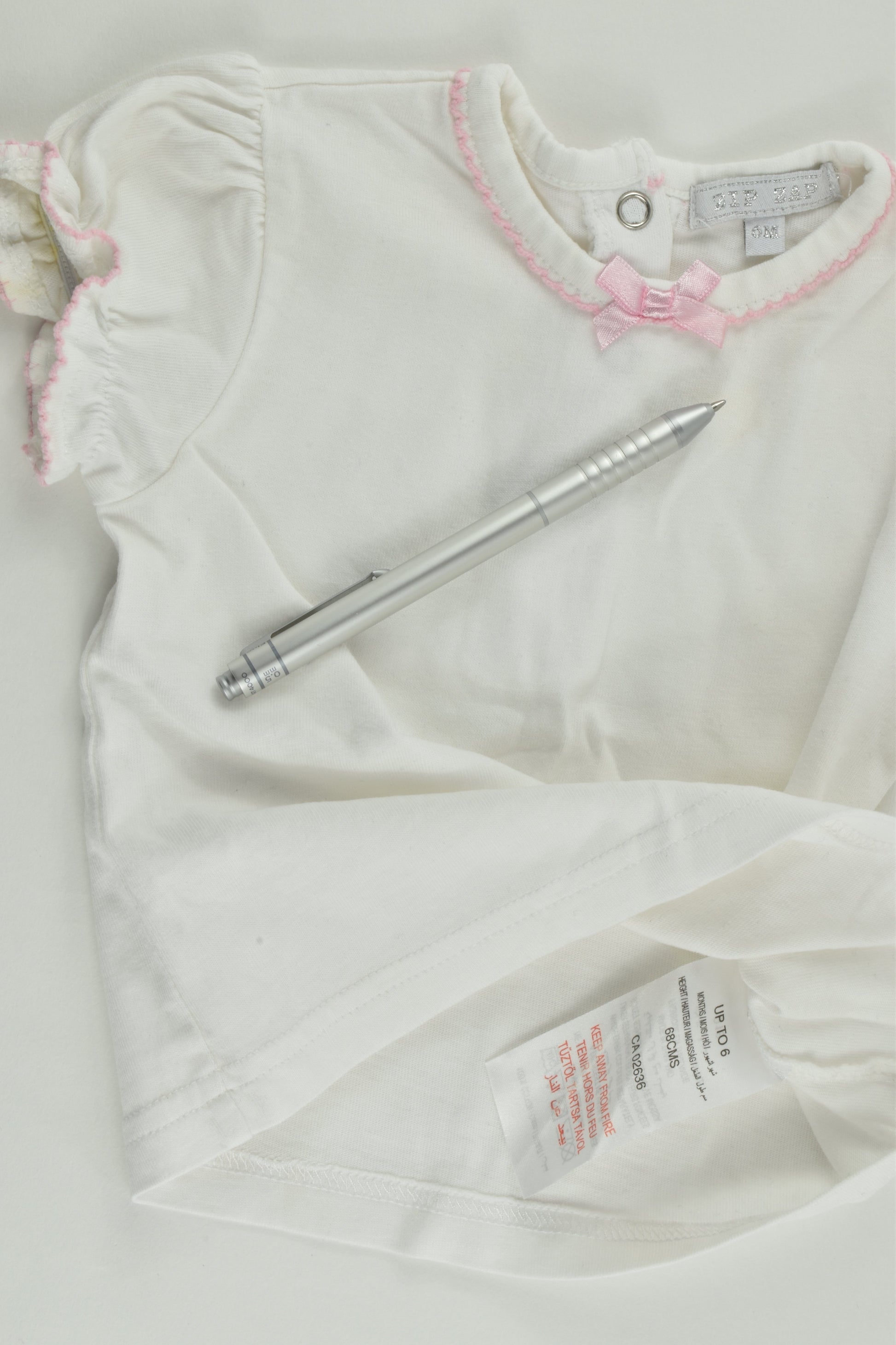 Zip Zap (Spain) Size 00 (6 months, 68 cm) Lace Short Overalls and T-shirt