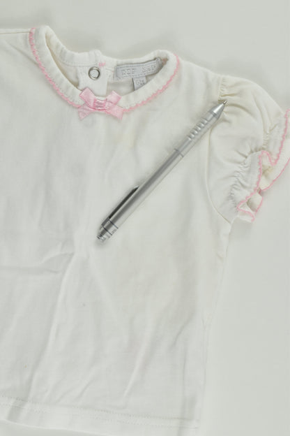 Zip Zap (Spain) Size 00 (6 months, 68 cm) Lace Short Overalls and T-shirt